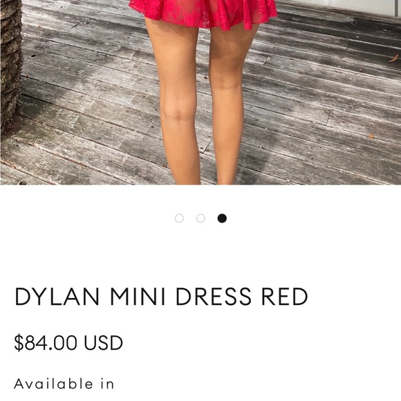 OUTCAST DYLAN MINI DRESS RED - M - Picture 3 of 6